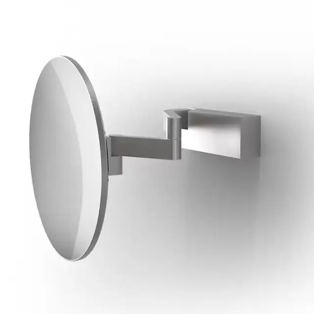 Decor Walther VISION R Зеркало косметическое, настенное, 5х-кратное ув., без подсветки, цвет: нержавеющая сталь
