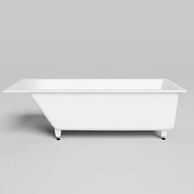 Salini Cascata Встраиваемая ванна 170x70x55.2см., ножки, сифон, мат-л: S-Sense, цвет: белый глянцевый