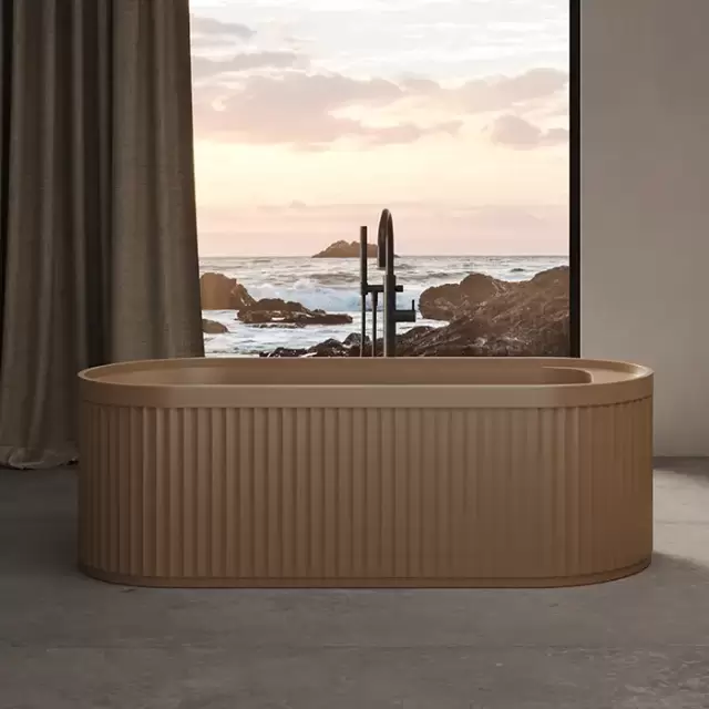 Dea Design Stripes Ванна 171х72хh56см, отдельностоящая, цвет: dark camel