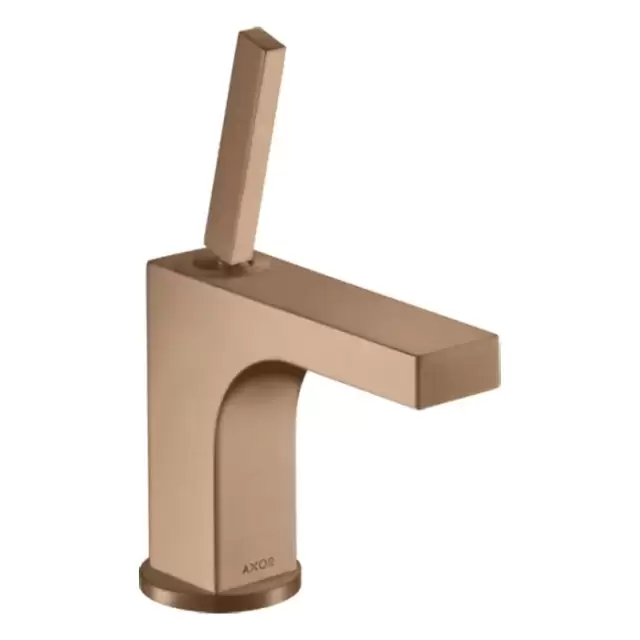 Axor Citterio Смеситель для раковины 90, на 1 отв., с донным клапаном, цвет: шлифованное красное золото