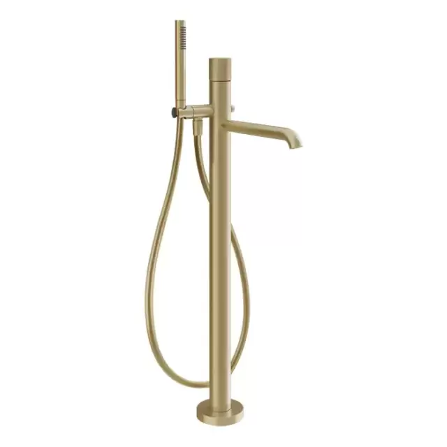 Gessi Habito Rigato Смеситель для ванны, напольный, цвет: Brass Brushed PVD