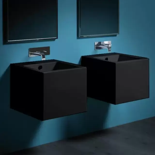 SIMAS Frozen Раковина 50 см, без отв., цвет: черный