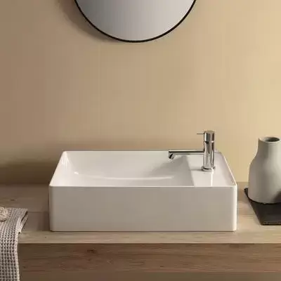 Globo T-Edge Раковина-чаша 55х35 см, без отв., на столешницу, цвет: белый