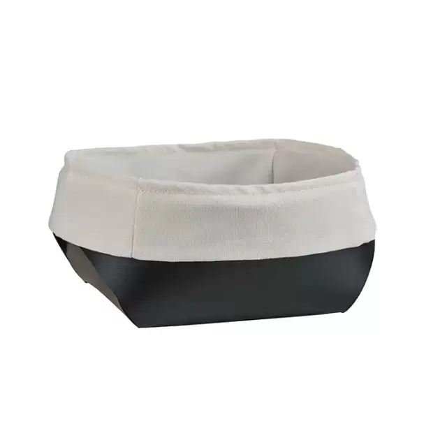 ADJ Корзина для хлеба, 15x15xH7 см., цвет: черный/серый