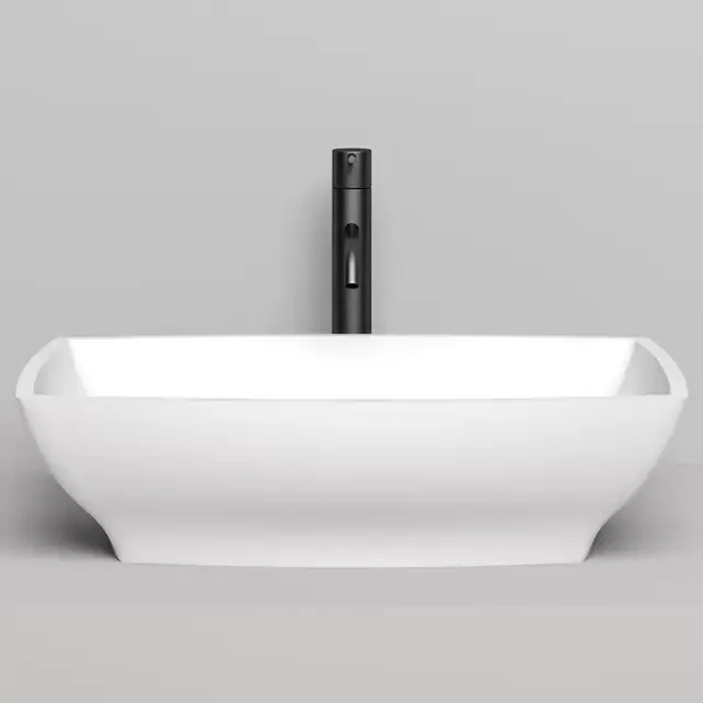 Salini Gloria Раковина 60x38x15см., без отв., накладная, S-Sense, цвет: белый глянцевый