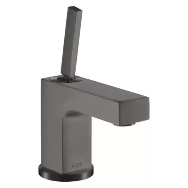 Axor Citterio Смеситель для раковины 80, на 1 отв., излив 10.4см, с донным клапаном, цвет: шлифованный черный хром