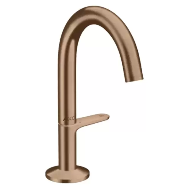 Axor One Смеситель для раковины Sel 140, на 1 отв., с донным клапаном Push-Open, цвет: шлифованное красное золото