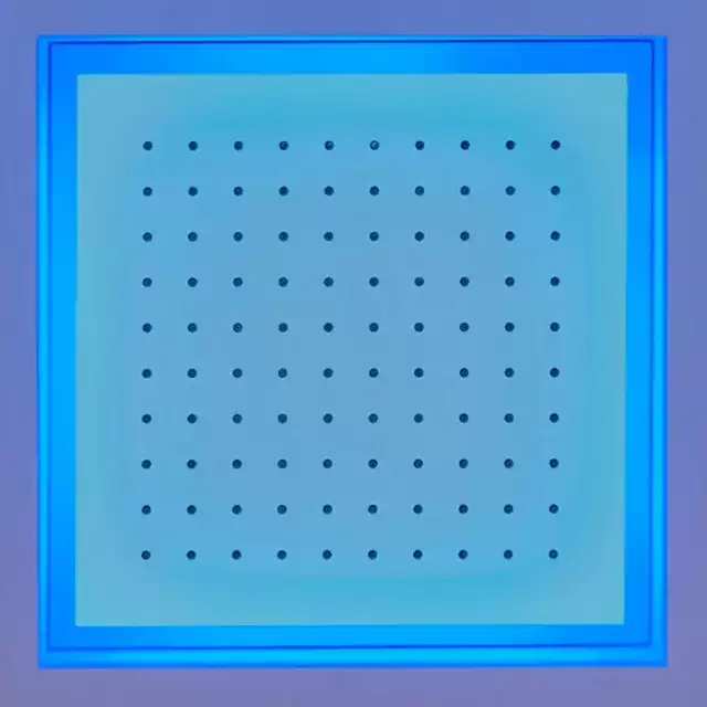 Antonio Lupi Душевая система Meteo 35x35x11 см, цвет: зеркальная сталь, с подсветкой