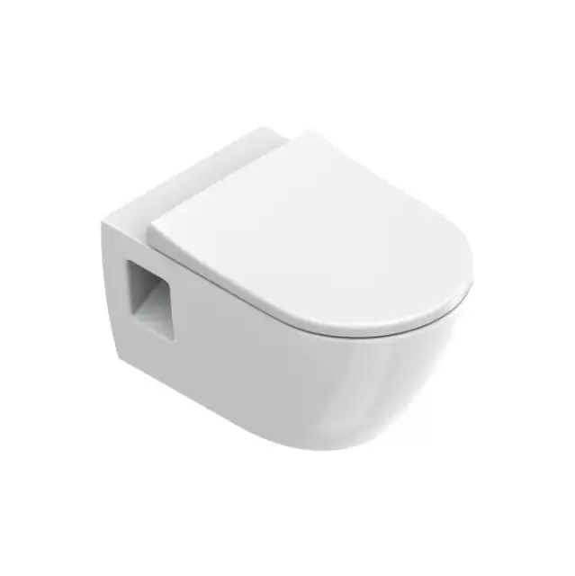 Catalano Sfera Унитаз подвесной 55x35см, безободковый, смыв Tornado, покрытие Cataglaze+, цвет: белый глянцевый