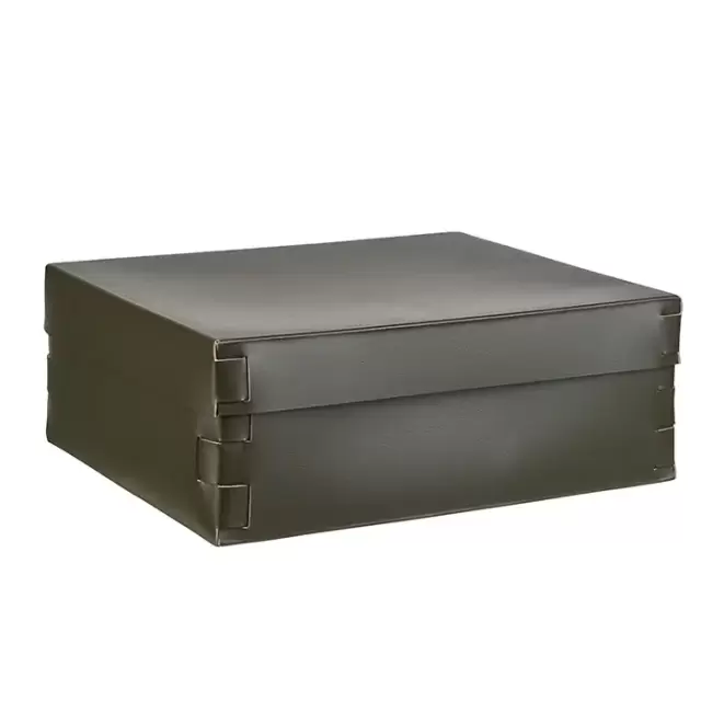 Colombo Adj Коробка Snob 36x30хH13.5см., настольная, цвет: оливковый/горчичный