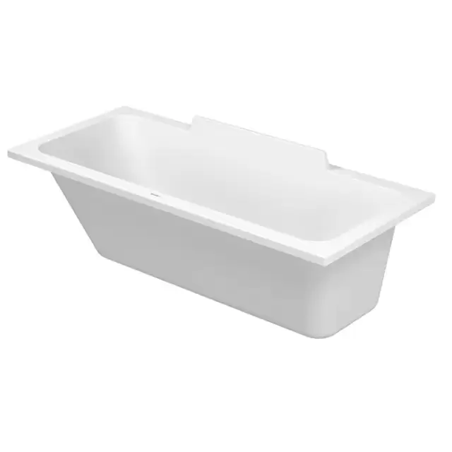 Duravit DuraStyle Ванна 170х70x48см,, прямоугольная, встраиваемая или версия  с панелями и ножками, с наклоном для спины слева, цвет: белый