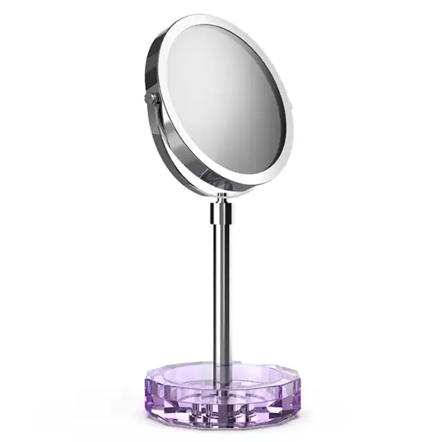 Decor Walther KR KSA Kristall Зеркало косметическое, настольное, цвет: фиолетовый/хром