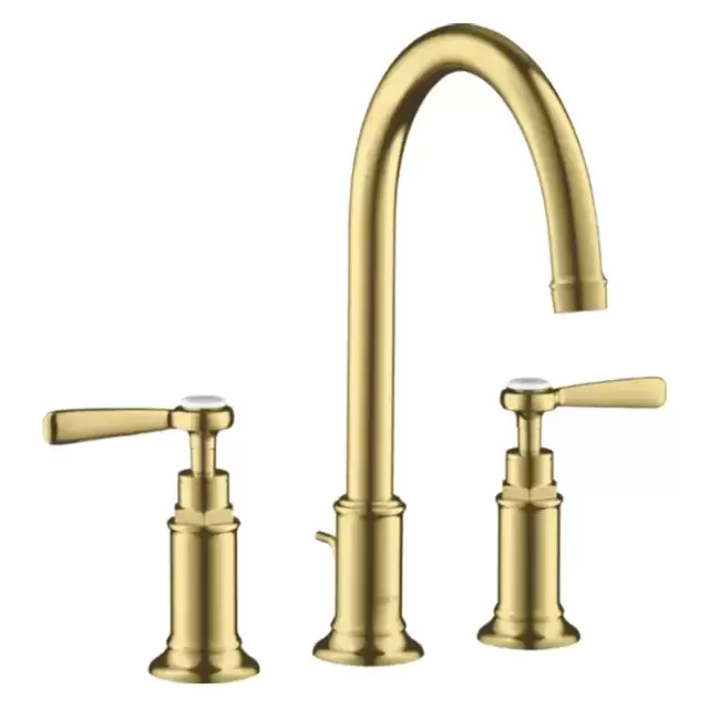 Axor Montreux Смеситель для раковины 180, на 3 отв., ручка: рычаг, с донным клапаном, цвет: шлифованная медь