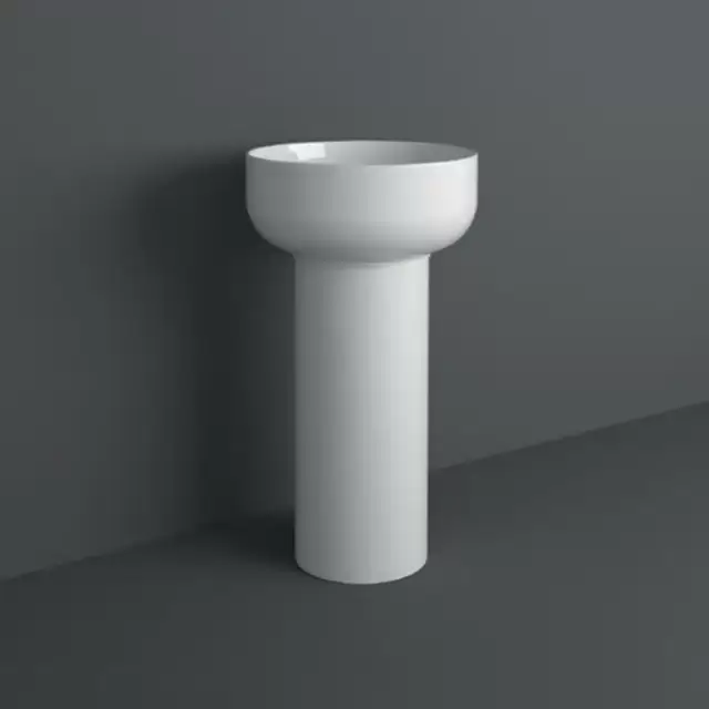 Simas Balloon Колонна под раковину круглая 27,5xh65 см, цвет: белый