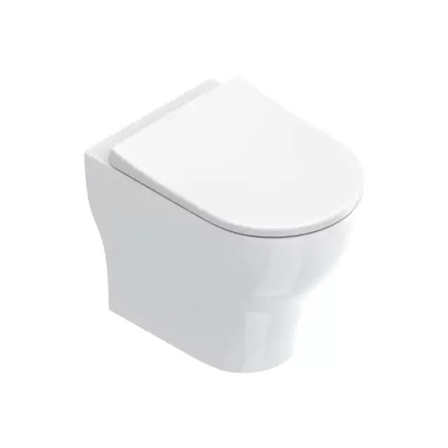 Catalano Sfera Унитаз напольный 52х35, безободковый, смыв Tornado, покрытие Cataglaze+, цвет: белый глянцевый