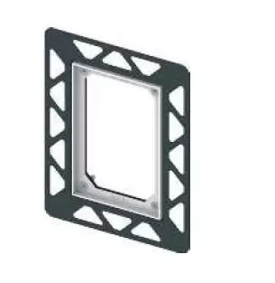 TECEfilo Монтажная рама на уровне стены. цвет: черный