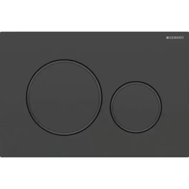 Geberit Sigma20 Клавиша для двойного смыва, круглая, цвет: черный матовый