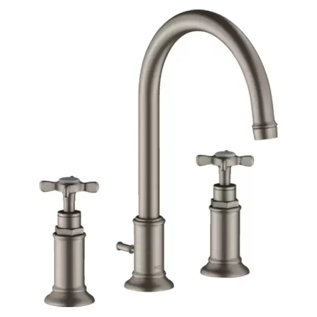 Axor Montreux Смеситель для раковины 180, на 3 отв., с донным клапаном, цвет: сталь