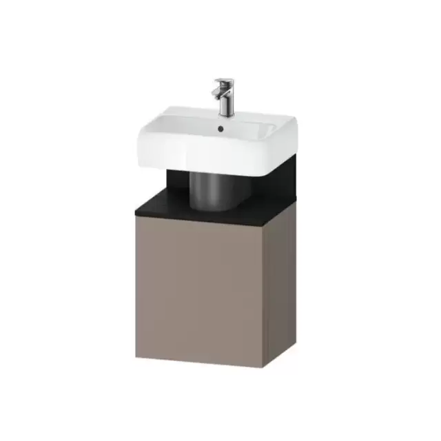 Duravit Qatego Тумба для раковины 44х35см., подвесная, петли справа, цвет: базальт матовый