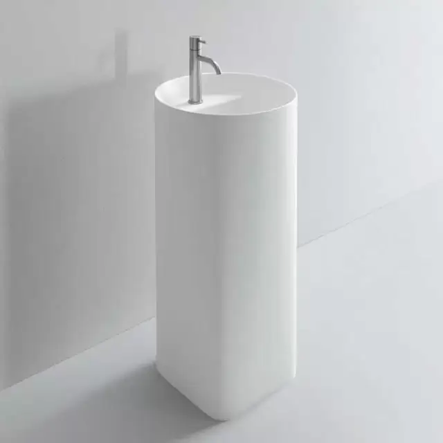 NOORTH milldue edition Раковина 44.6х88 см, 1 отв., напольная, слив в пол, цвет: белый