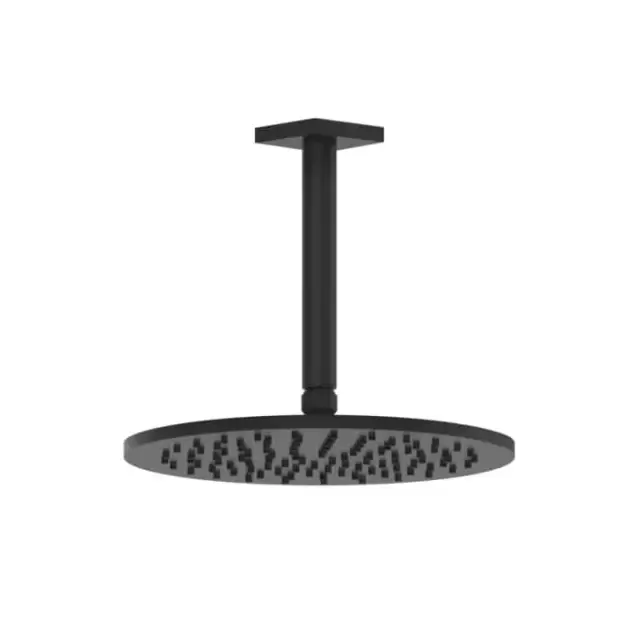 Gessi Rilievo Потолочная душевая головка шарнирная на 1/2", &Oslash;250мм, длина изгот. под заказ (105 - 1855мм), цвет: nero XL