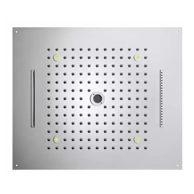 BOSSINI DREAM/4 Верхний душ 570 x 470 мм, с 4 LED RGB, 4 режима (дождь, каскад, водопад, моноструя), блок питания/управления, Cromoterapia, цвет: хром