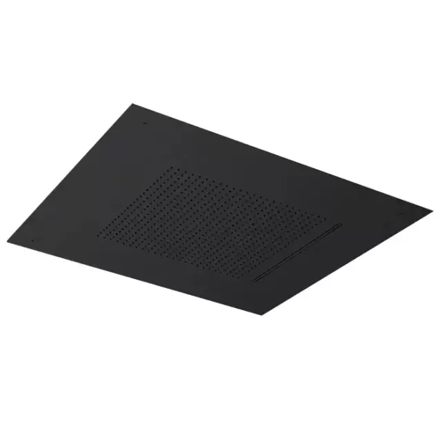 Almar Velvet Rain Верхний душ, встраиваемый, 49,8х49,8см., 2 типа струи, цвет: черный матовый