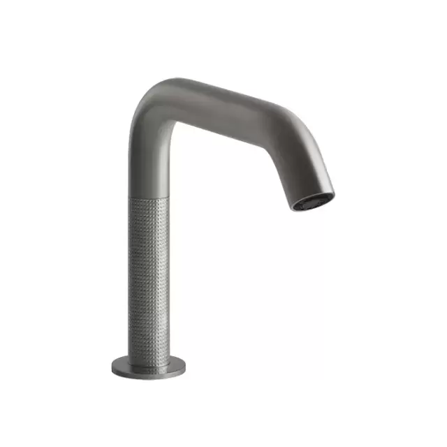 Gessi 316 Смеситель для раковины, 1 отв., электронный, с кран-фильтром для регулировки температуры и напора воды, цвет: Steel Brushed