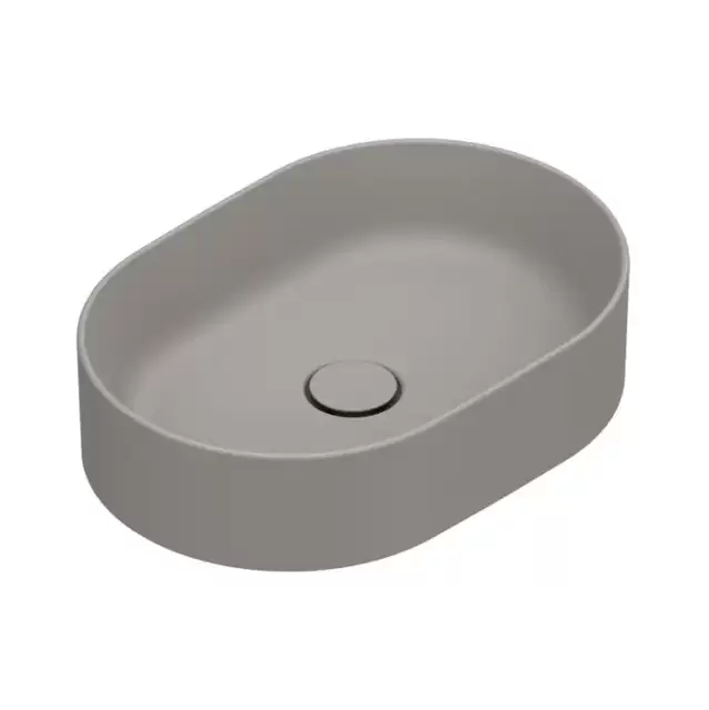 Catalano Zero Раковина 50x35см, накладная, без отв., без перелива, цвет: Tortora Satinato