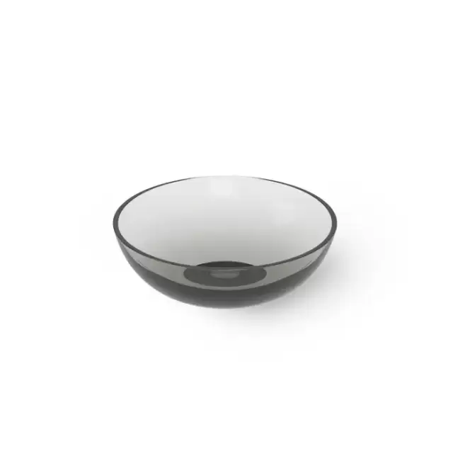 Dea Design Washbasins Раковина 40х40х14см., накладная, без отв., Glasstech, прозрачная смола, цвет: Smoky Black R4
