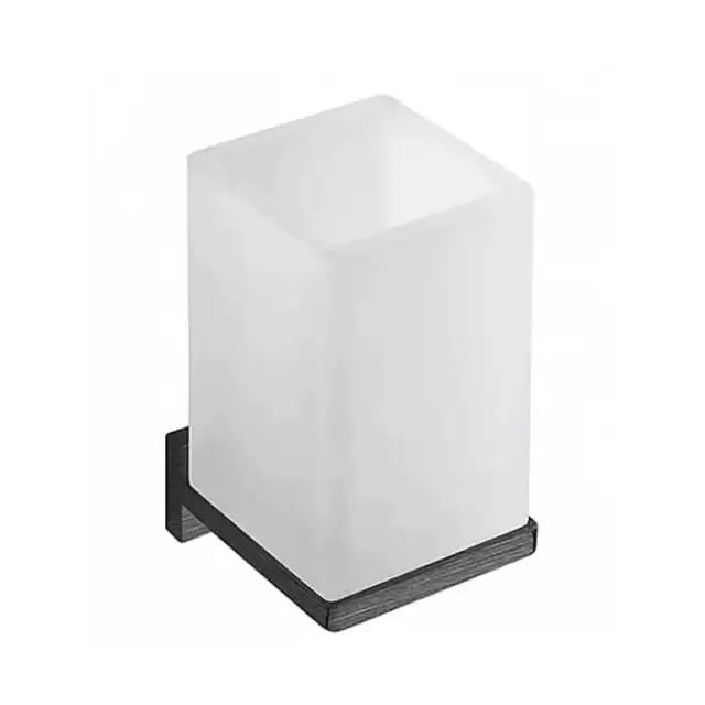 Colombo Look Стакан подвесной, цвет: PVD графит матовый/матовое стекло