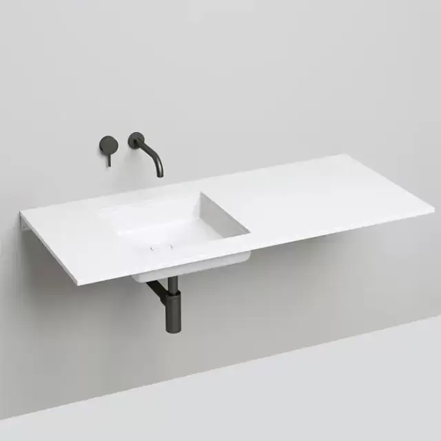 Salini Marea Раковина врезная снизу 42х42х13cм, без отв., без перелива, S-Stone, цвет: белый матовый