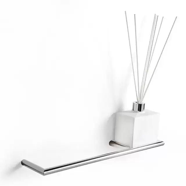 3SC Guy Полотенцедержатель и ароматический диффузор, 40см., справа, подвесной, композит Solid Surface, цвет: белый матовый/хром