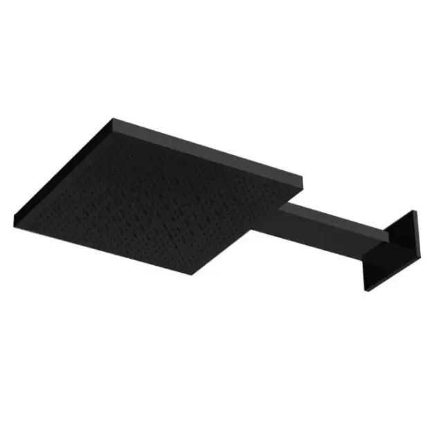 Almar Velvet Rain Верхний душ 30х30см., 2 режима, с настенным держателем, цвет: черный матовый