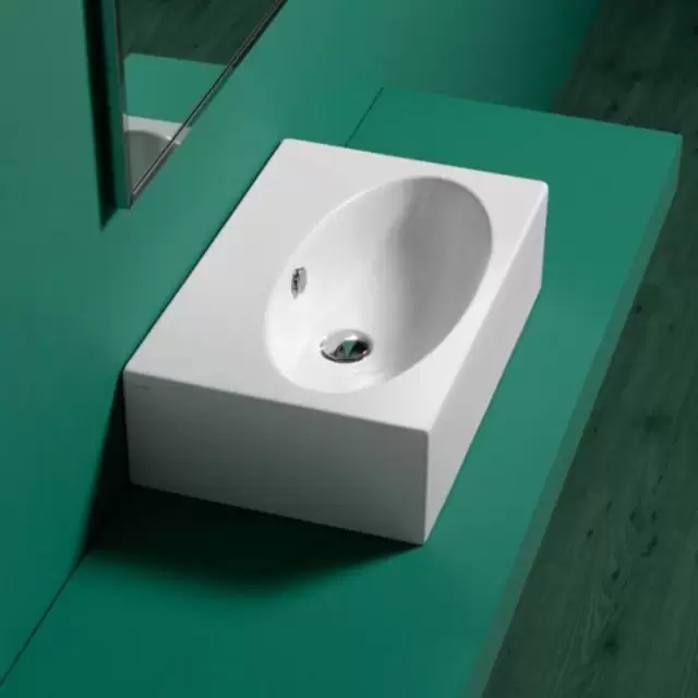 Simas Lft Spazio Раковина 61х39 см, без отв., цвет: белый