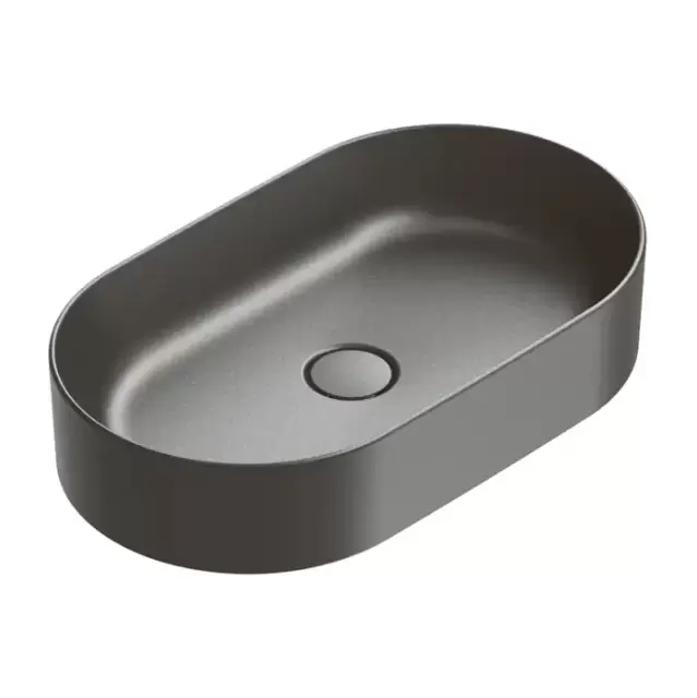 Catalano Zero Раковина 60х35см, накладная, без отв., цвет: черный матовый