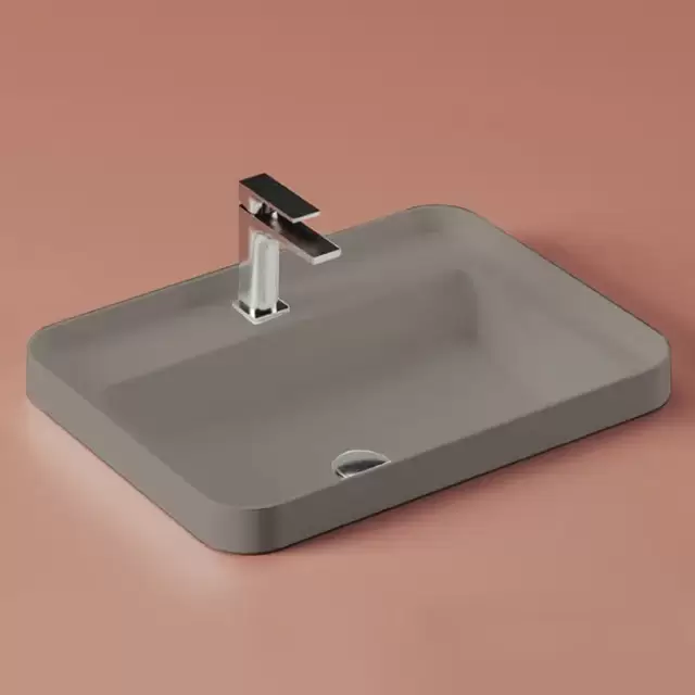 Artceram Fuori Scala Раковина 60х45 см, встраиваемая, с 1 отв.под смеситель,без перелива, цвет: tortora