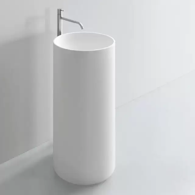 NOORTH milldue edition Раковина 44х87 см, без отв., напольная, слив в пол, цвет: белый