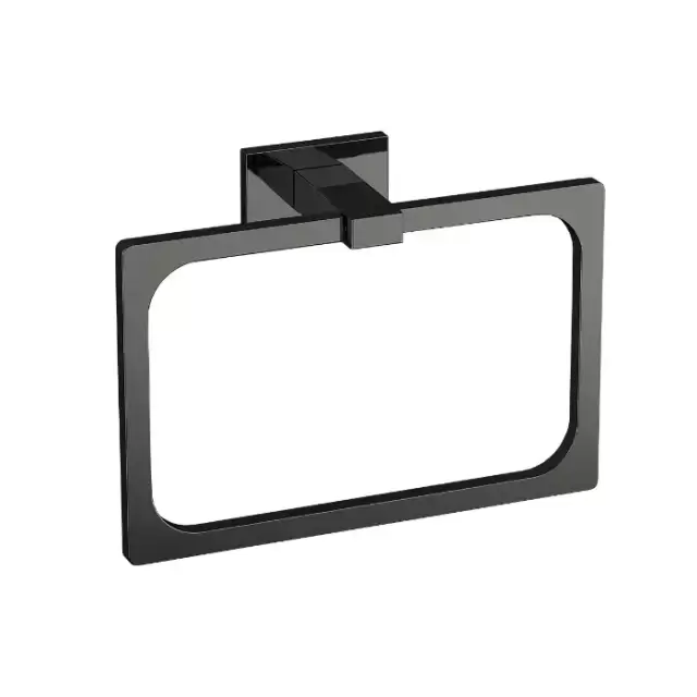 Colombo Look Полотенцедержатель кольцо 20х14см, цвет: PVD графит полированный