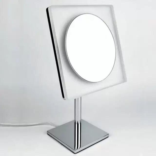 Colombo Complementi Зеркало косметическое, настольное, х3, подсветка, цвет: хром