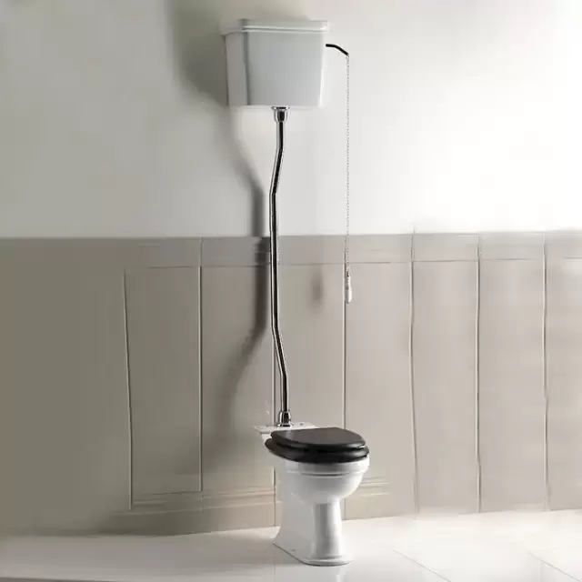 Devon&Devon Rose Унитаз 66x35.5см, с высокой трубой цвет хром