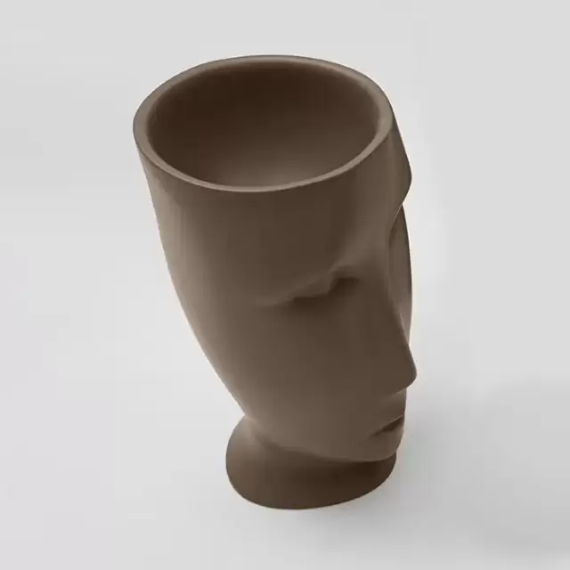 Kerasan Artwork Раковина 45х51х94.5 см, без отв., свободностоящая "MOLOCO", слив в стену, цвет: Bruno matt