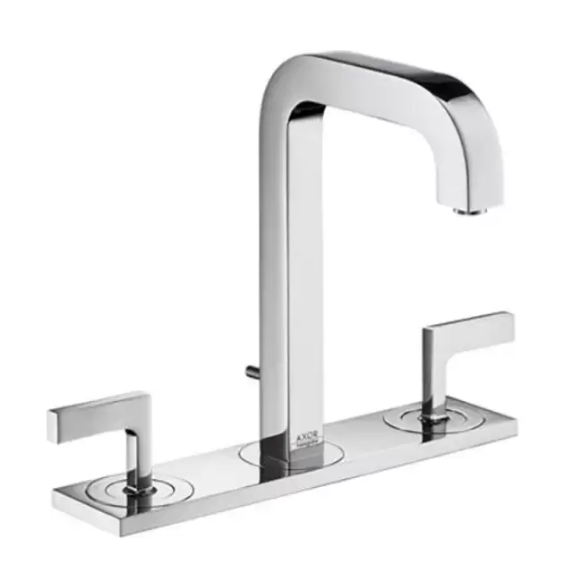 Axor Citterio, Смеситель для раковины 170,на 3 отверстия, с рычаговымирукоятками и изливом, цвет: хром