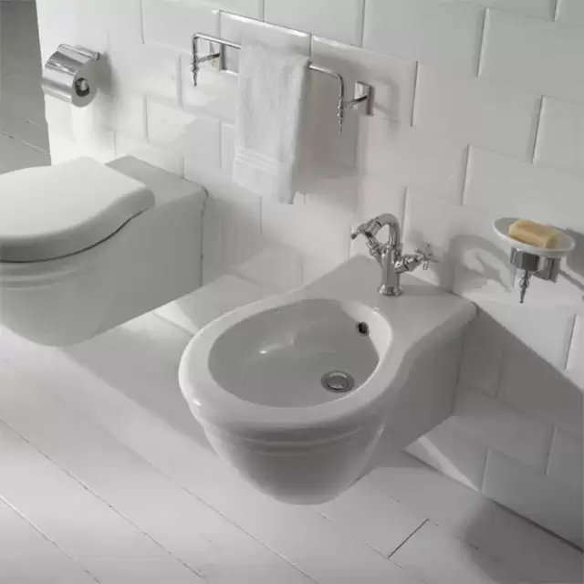 Globo Paestum Биде подвесное 57х38см с 1 отв. под смеситель, с комплектом креплений, цвет: белый