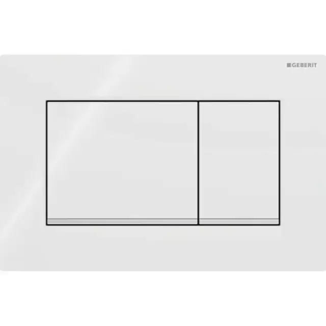 Geberit Sigma20 Клавиша для двойного смыва, квадратная, цвет: белый/хром