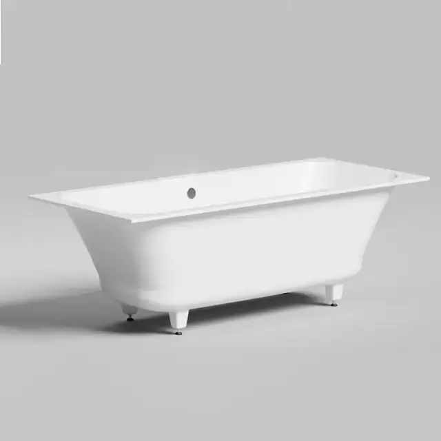 Salini Orlanda Axis 180 Встраиваемая ванна на ножках 170х75х60см, материал: S-Stone, цвет: белый матовый