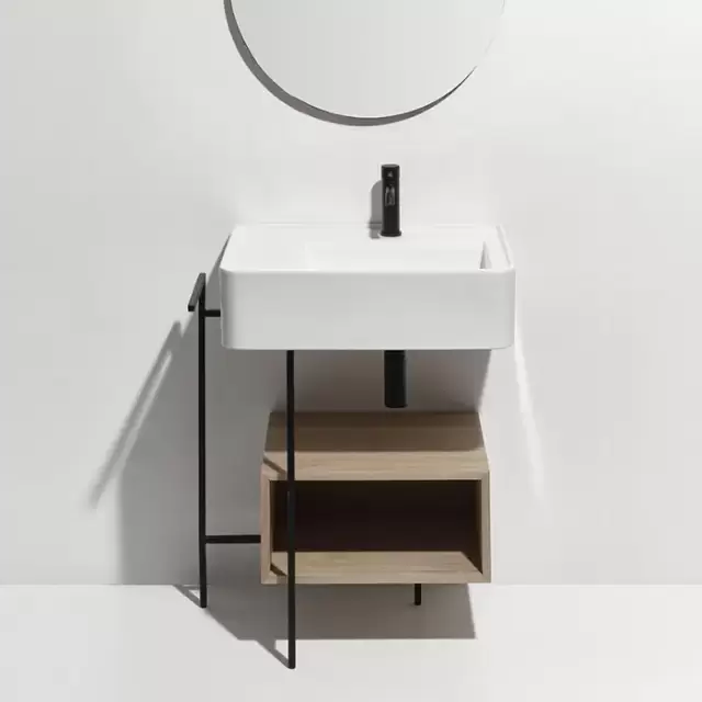 Simas Ratio Раковина чаша подвесная 65x46xh18 см, с 1 отв. для смесителя, без перелива, цвет: белый