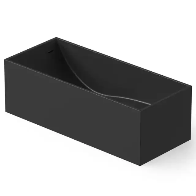 Dea Design Modern Ванна 180х76х58см., отдельностоящая, Solid Surface, цвет: Black №16