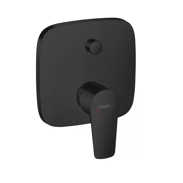 Hansgrohe Talis E Встраиваемый смеситель для ванны, внешняя часть, цвет: черный матовый