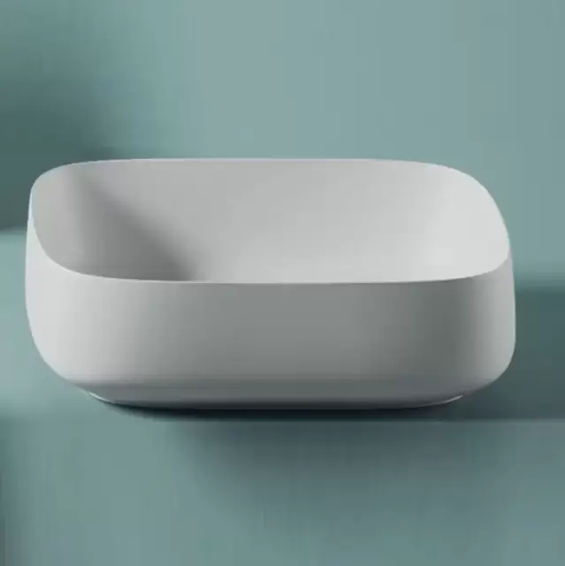 Artceram Cognac Раковина 56x41х15.5 см, без отв., накладная Quadro, без перелива, цвет: белый